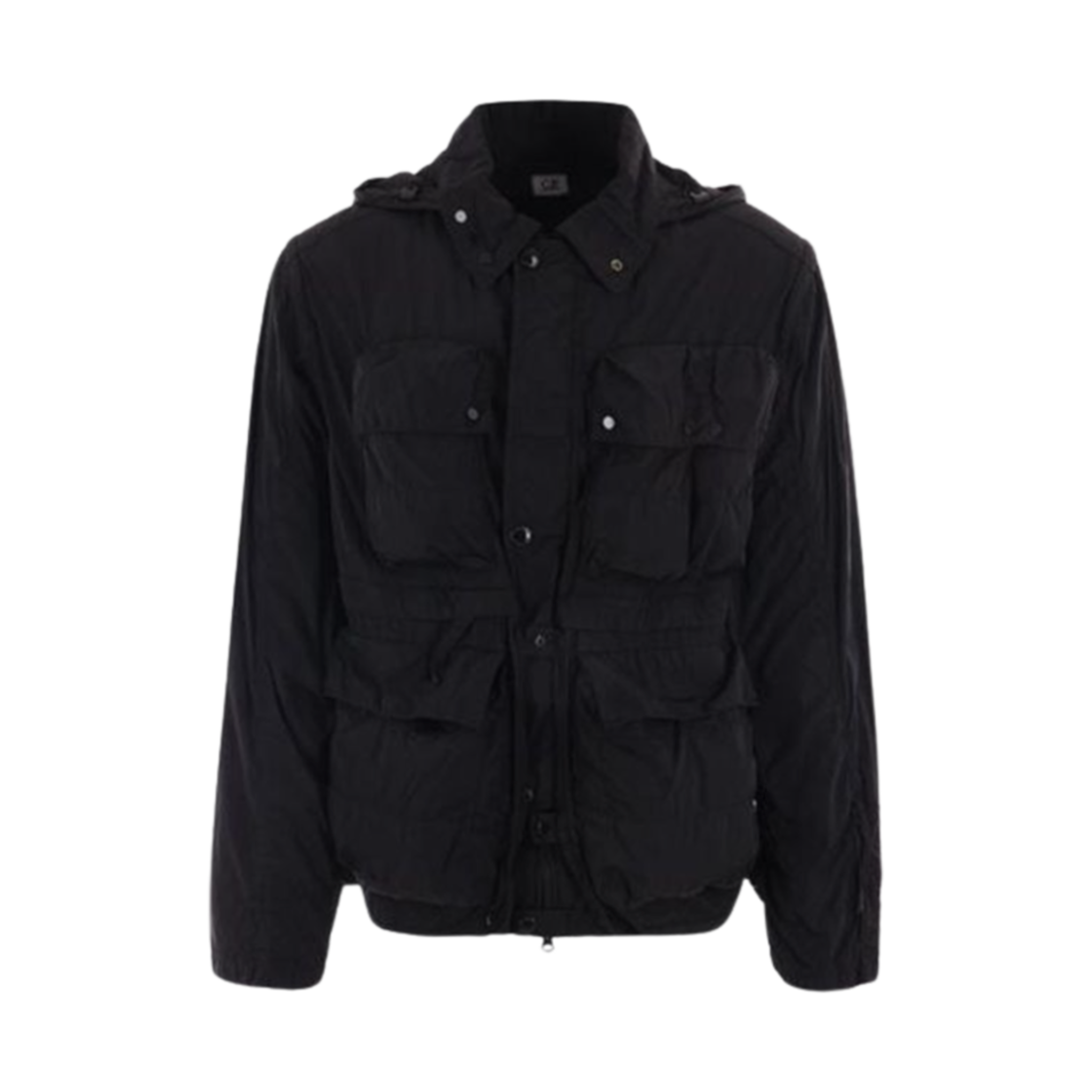 C.P. 컴퍼니 크롬-R 고글 유틸리티 자켓 블랙 - 24SS(C.P. Company Chrome-R Goggle Utility Jacket Black - 24SS)