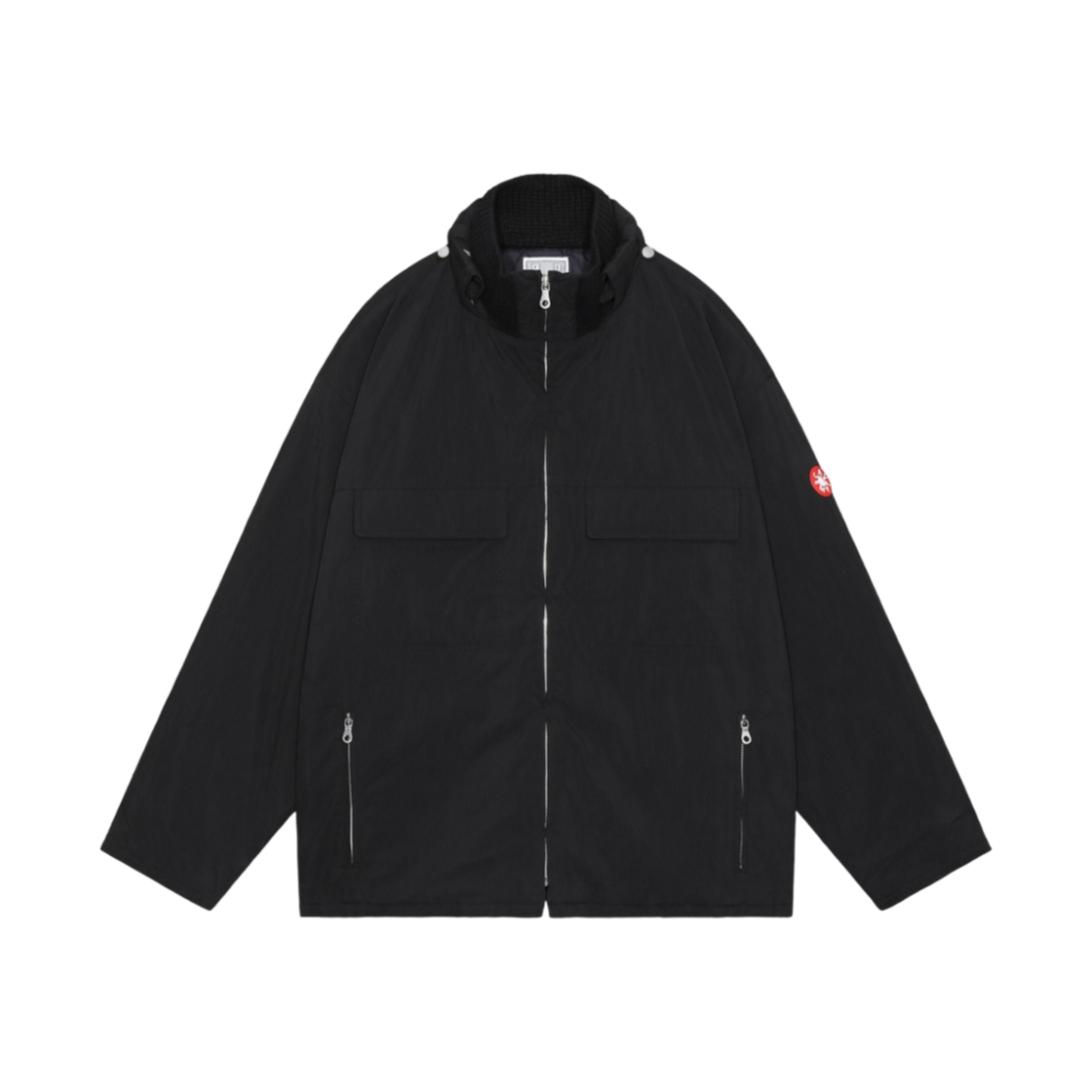 - Cav Empt CN Rib Collar Zip Jacket Black - 23FW
