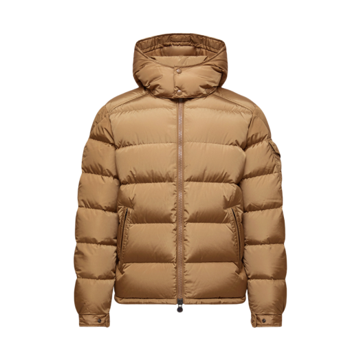 Moncler Maya Hooded Short Down Jacket Beige - 25FW