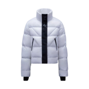 (W) Moncler Claret Short Down Jacket Off White - 22FW
