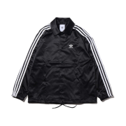 Adidas Satin Coach Jacket Black - KR Sizing