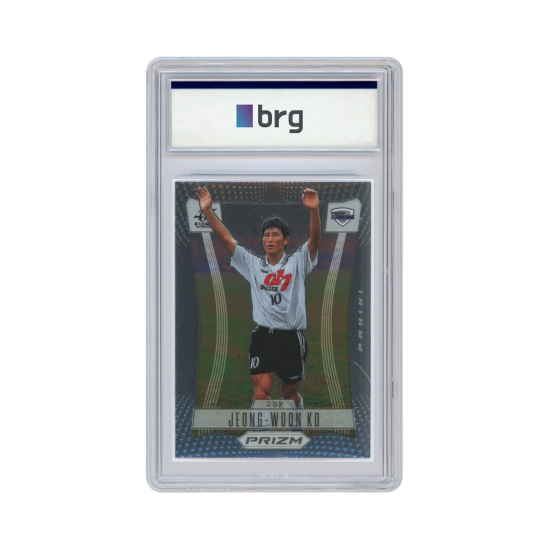 파니니 프리즘 K 리그 레전드 #185 포항 스틸러스 고정운 베이스 축구 카드 2023(Panini Prizm K League Legend  #185 Pohang Steelers Ko Jeong Woon Base Soccer Card 2023) - 1