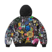 Supreme AOI Embroidered Hooded Work Jacket Black - 25SS