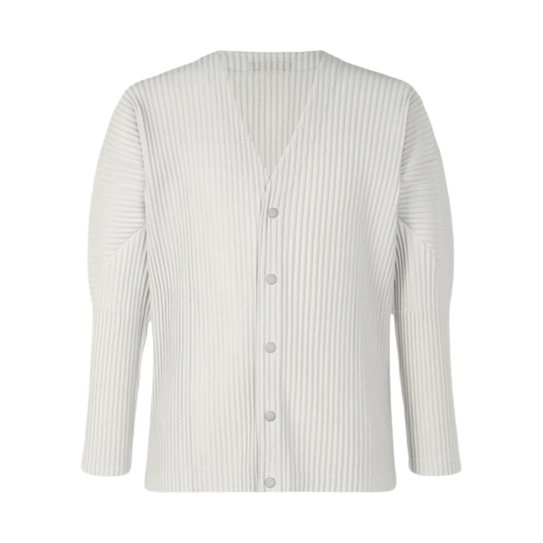 JL441-11 Homme Plisse Issey Miyake Basics Cardigan Light Gray