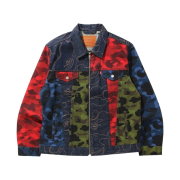 BAPE x Levi's Camo Trucker Jacket Multicolor