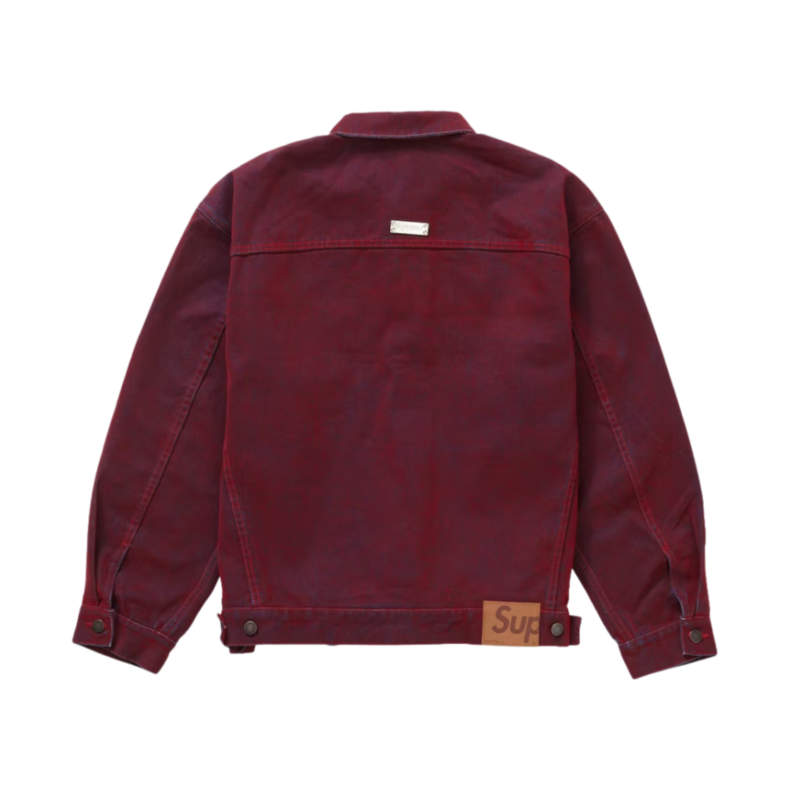 슈프림 플록 데님 트러커 자켓 레드 - 23SS(Supreme Flocked Denim Trucker Jacket Red - 23SS) - 3