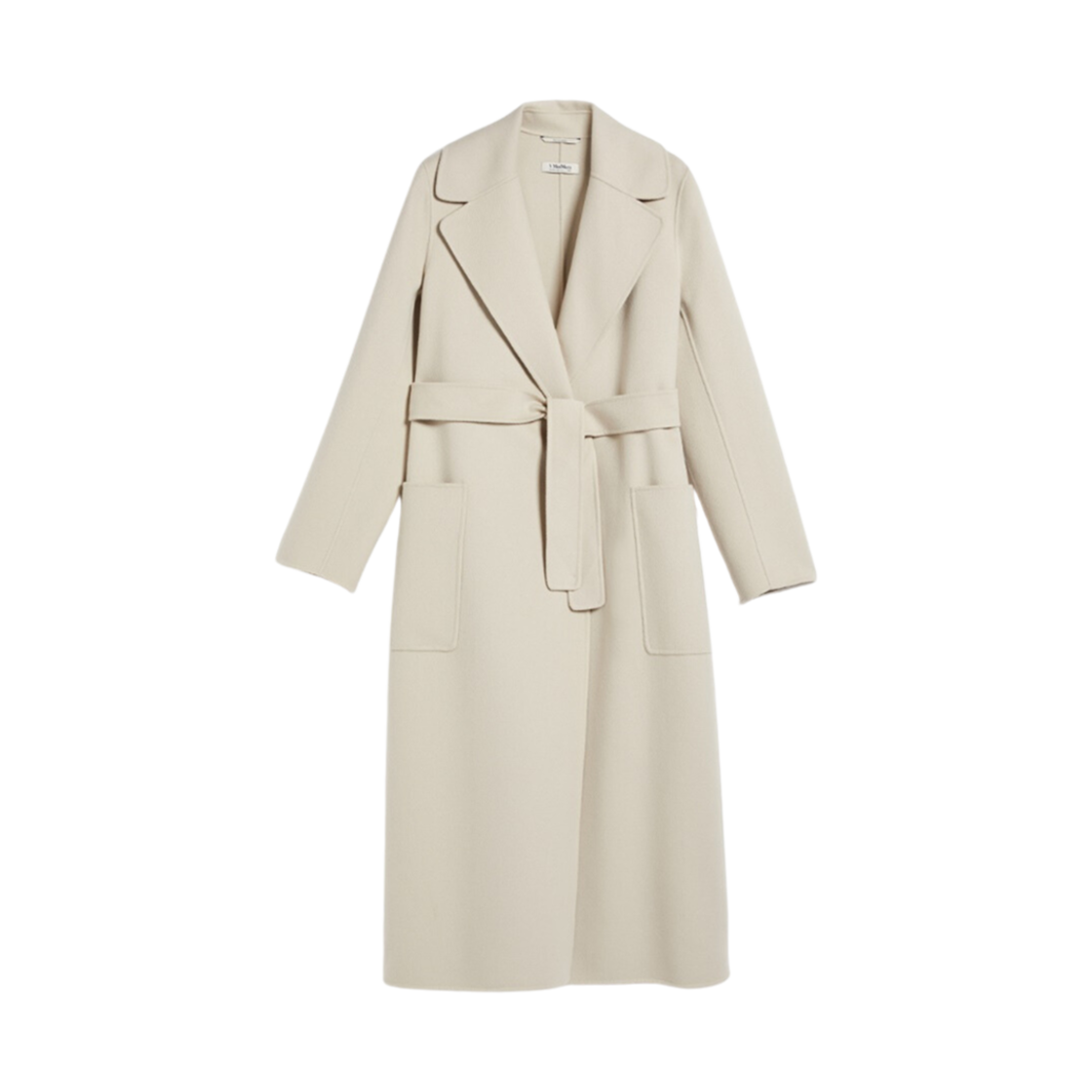 9016073906071 (W) S Max Mara Paolore Wool Robe Coat Beige
