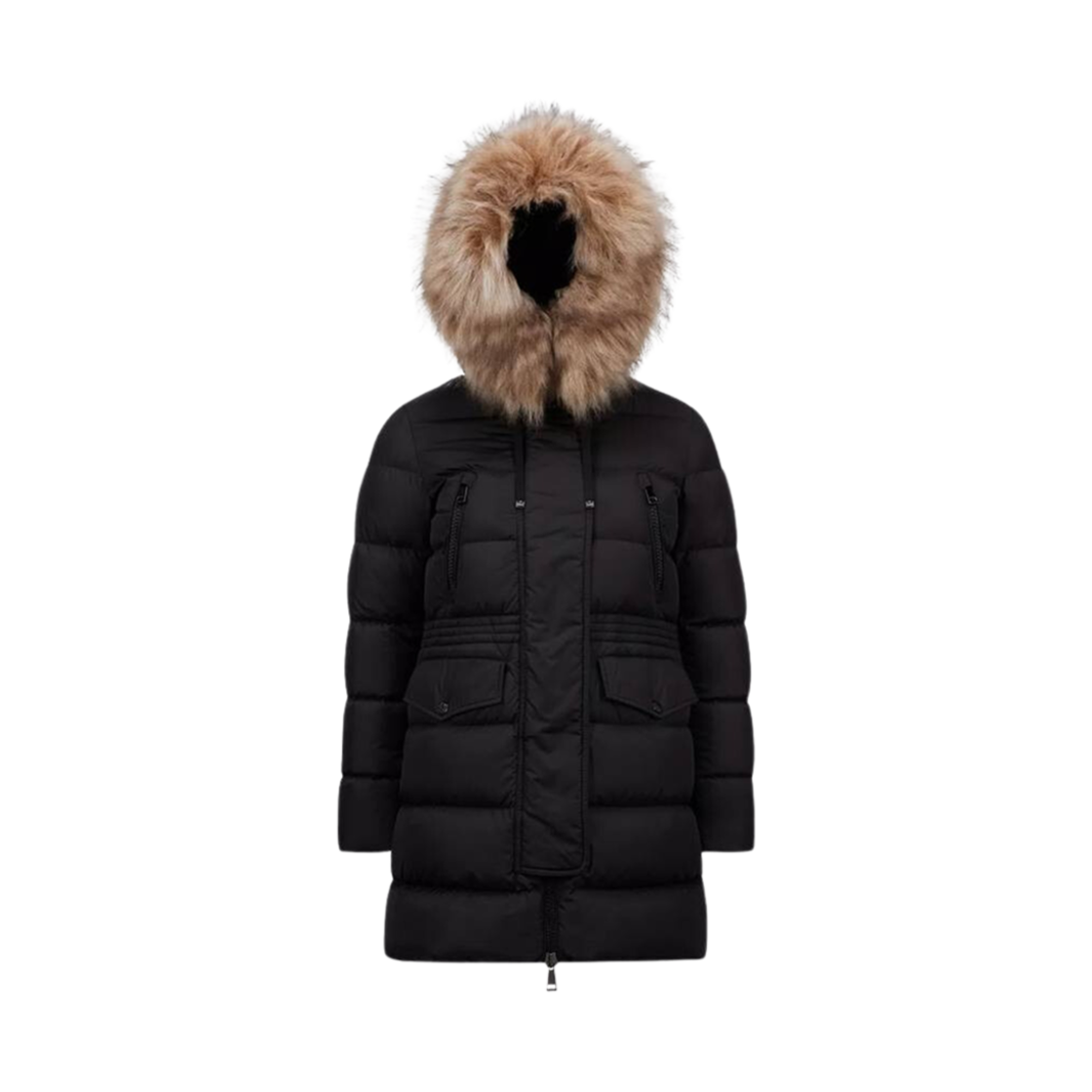 J2-093-1C00047-C0059-99M (W) Moncler Aphroti Long Down Jacket Black Beige - 24FW