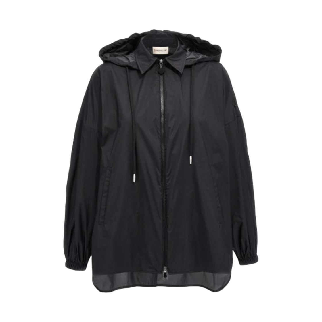 (W) 몽클레르 후드 윈드브레이커 자켓 블랙 - 25SS((W) Moncler Hood Windbreaker Jacket Black - 25SS) - 1