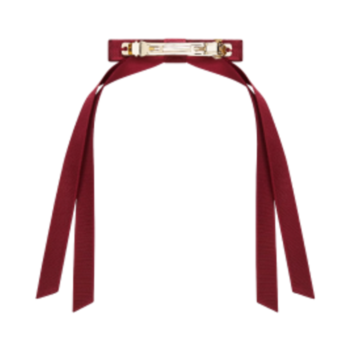 (W) 디올 트위스트 보우 그로그랭 가넷 레드((W) Dior Twist Bow Grosgrain Garnet Red) - 2
