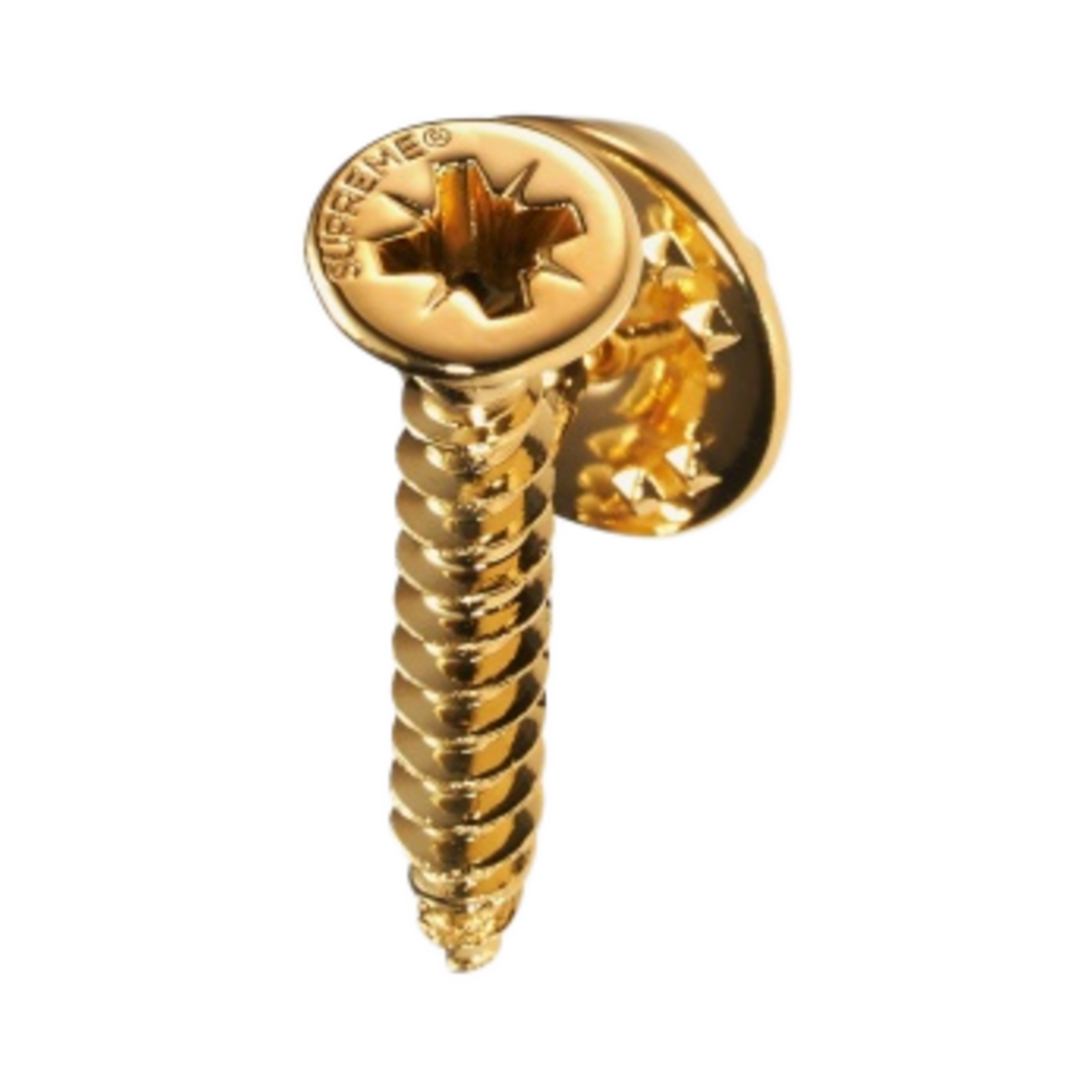 슈프림 스크류 핀 골드 - 23FW(Supreme Screw Pin Gold - 23FW) - 4