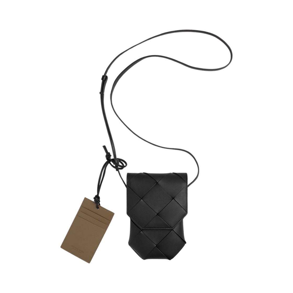 보테가 베네타 디아고 폰 파우치 블랙 파인콘(Bottega Veneta Diago Phone Pouch Black Pinecone) - 1