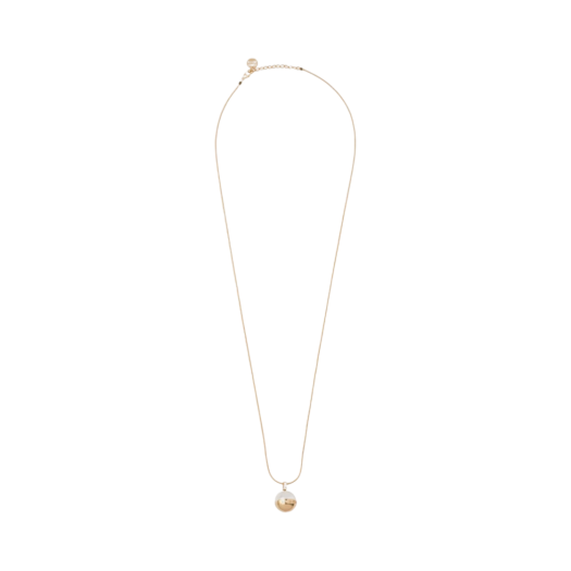5JC977-2F6X-F0SAJ (W) Miu Miu Metal and Pearl Necklace Gold Cream