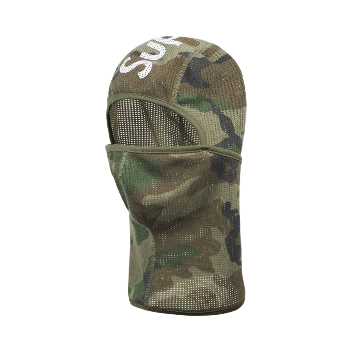 - Supreme Mesh Lightweight Balaclava Woodland Camo - 24SS