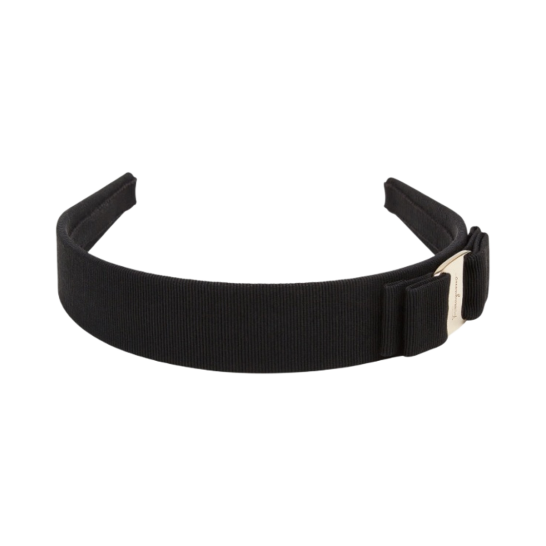 (W) 페라가모 바라 보우 헤어밴드 블랙((W) Ferragamo Vara Bow Hairband Black)