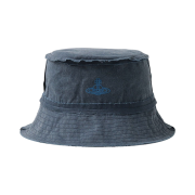 Vivienne Westwood Pigment Dyed Bucket Hat Navy
