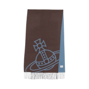 Vivienne Westwood Reversible Wool Muffler Brown
