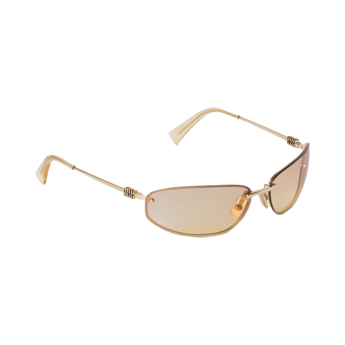SMUA50-M5AK-F07R1 Miu Miu Miu Nocturne Sunglasses Silver Gradient Yellow Lens