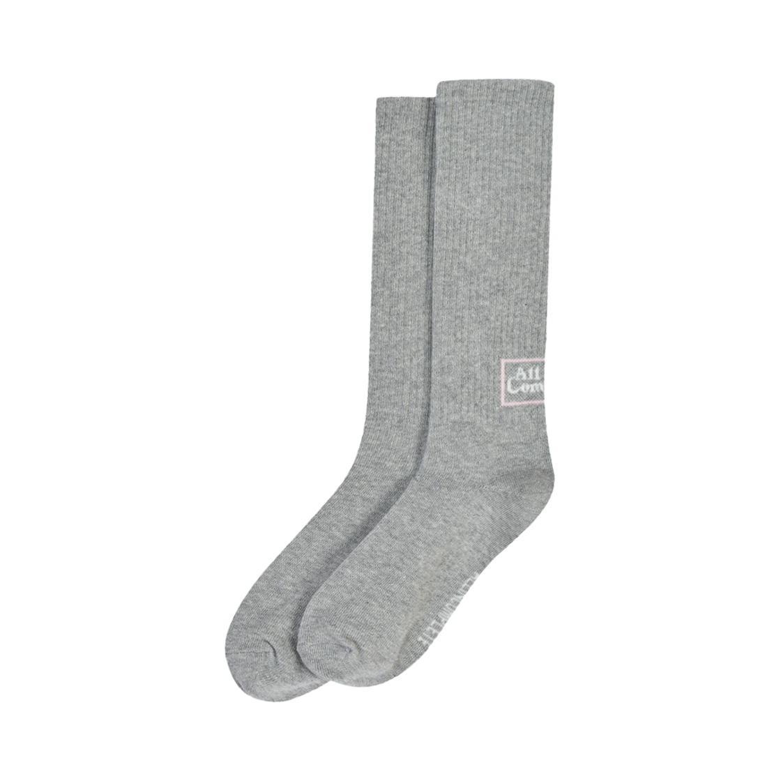 올인컴플리트 문 로고 베이직 삭스 그레이