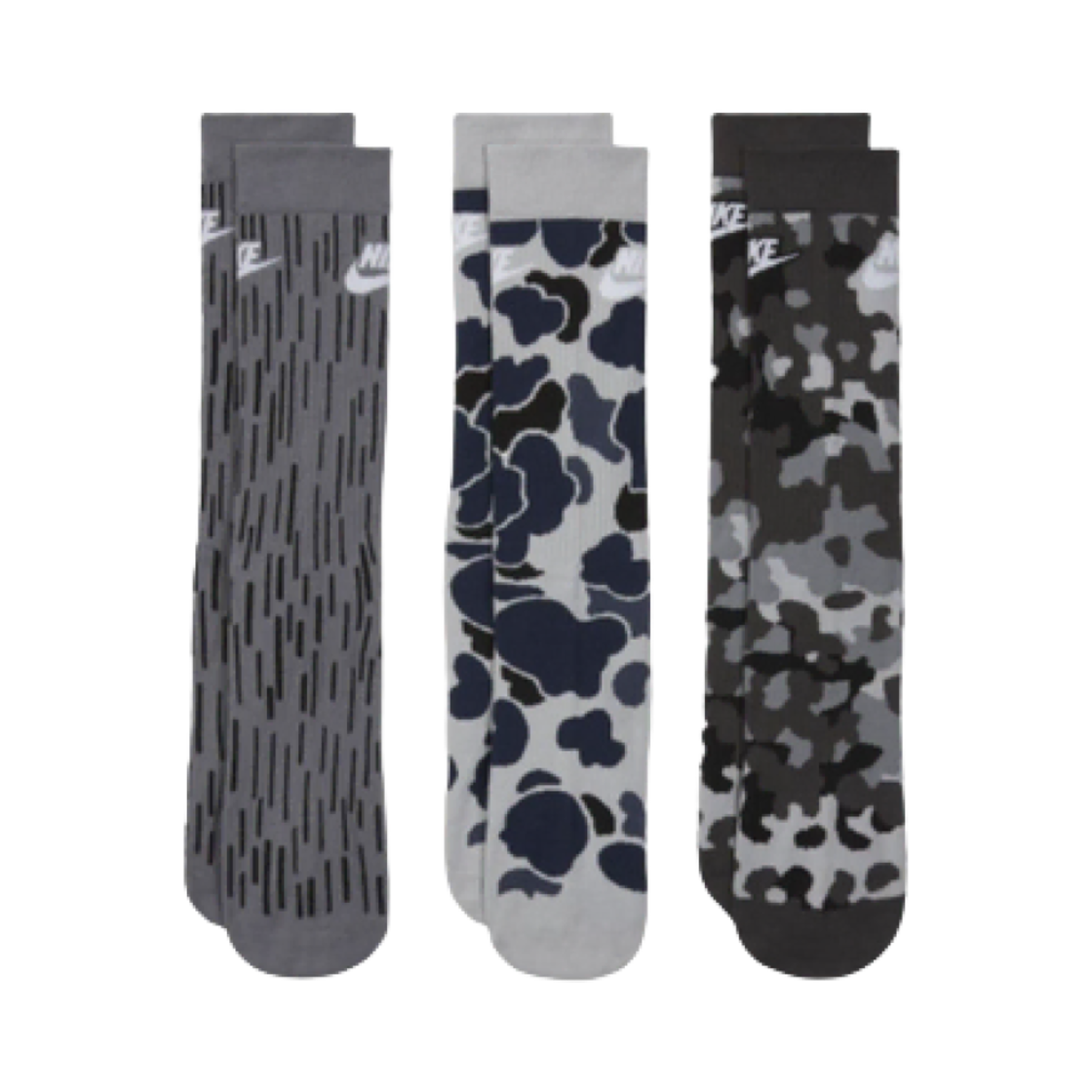 나이키 에브리데이 에센셜 크루 삭스 멀티컬러 (3개입/국내 정식 발매 제품)(Nike Everyday Essential Crew Socks Multicolor (3 Pack/Korean Ver.)) - 2