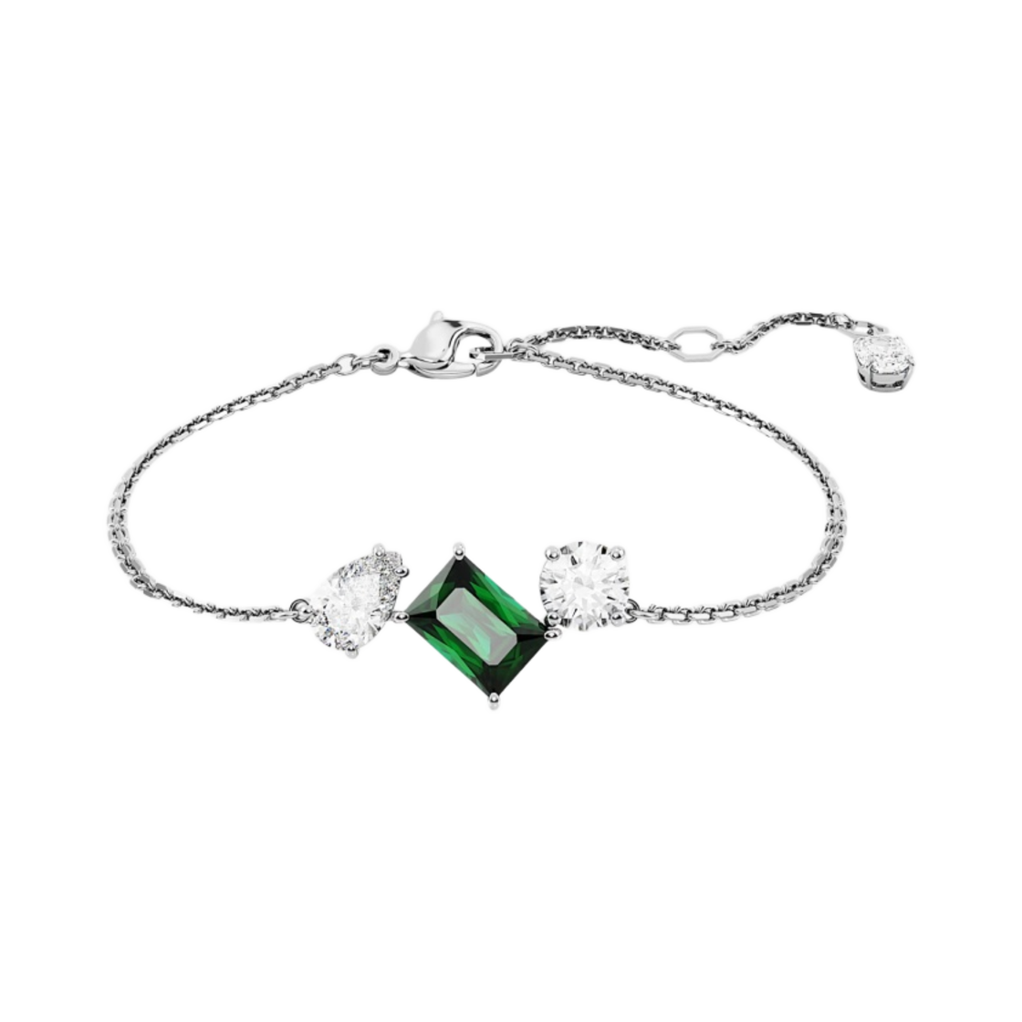 5668360 (W) Swarovski Mesmera Bracelet Green Rhodium Plated