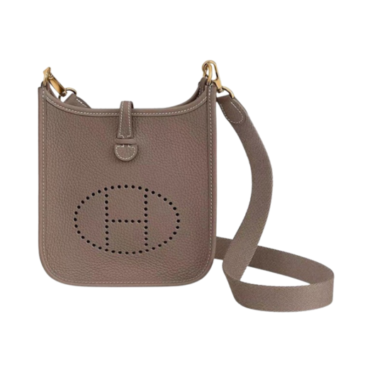 Hermes Evelyne 16 Amazone Bag Clemence & Gold Etoupe