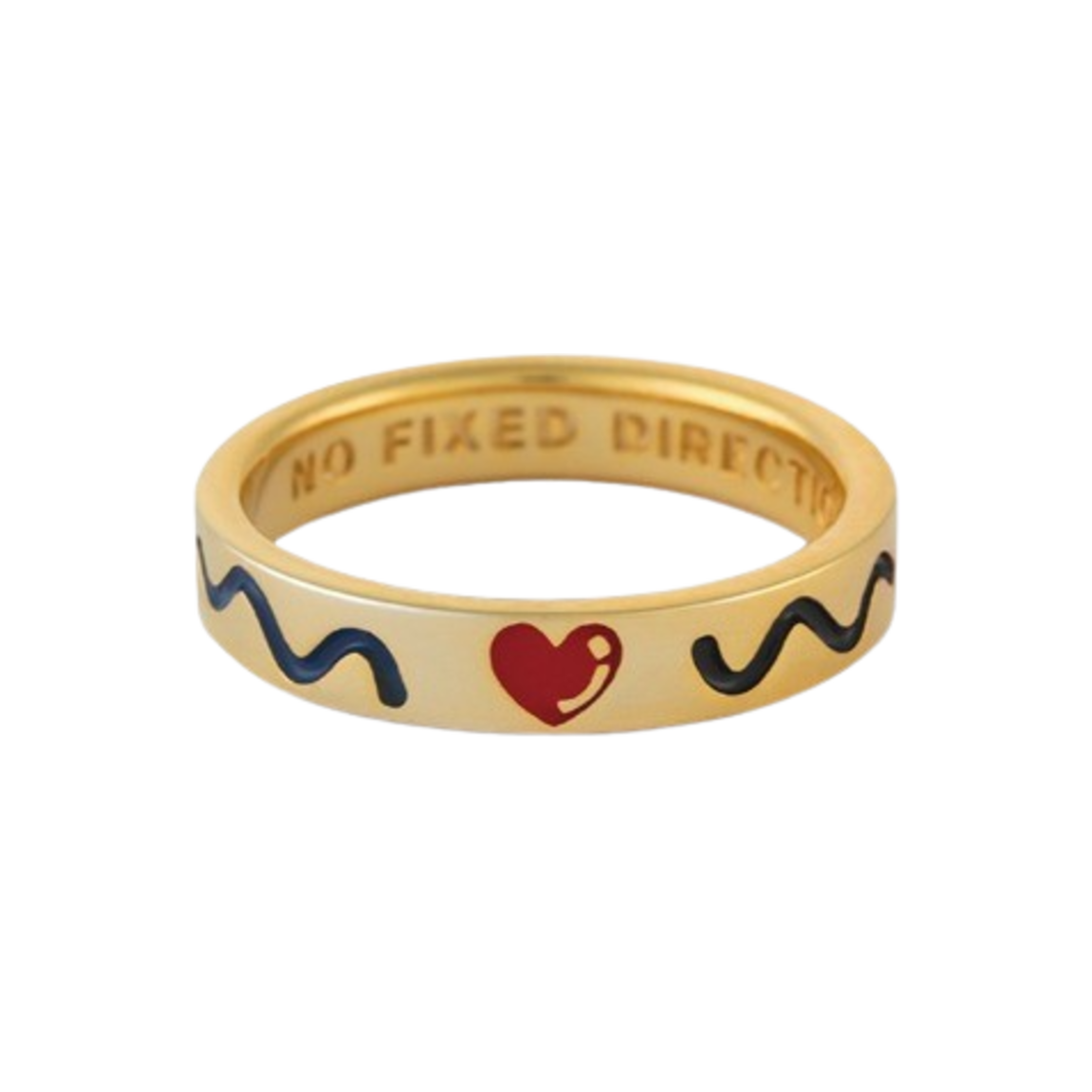 논논 두들 링 4mm 실버925 18K 골드 플레티드(Nonenon Doodle Ring 4mm Silver925 18K Gold Plated)