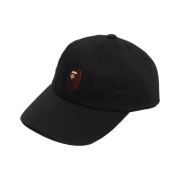 BAPE Ape Head One Point Panel Cap Black