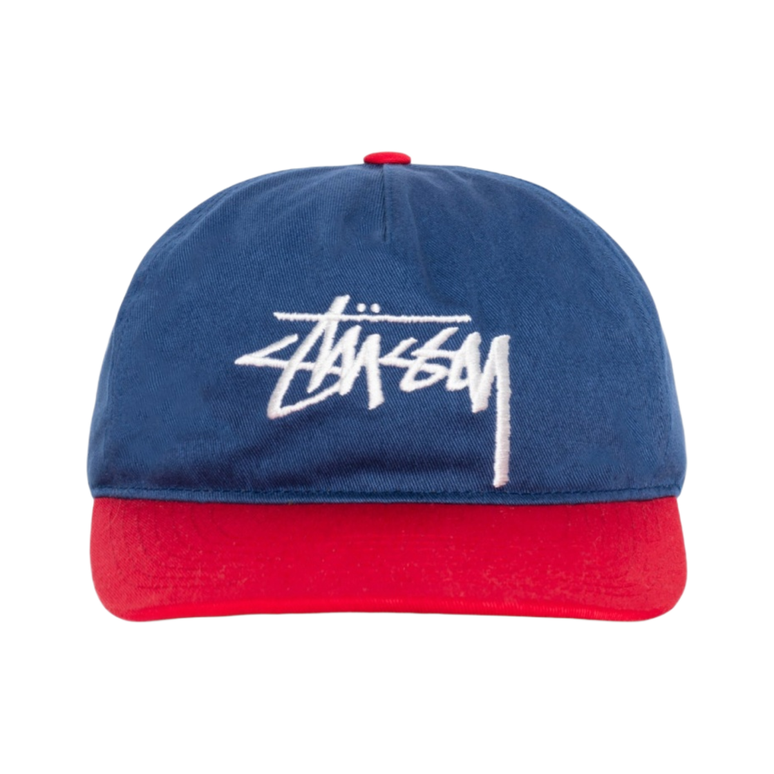 스투시 미드 뎁스 빅 스탁 스냅백 네이비(Stussy Mid-Depth Big Stock Snapback Navy) - 1