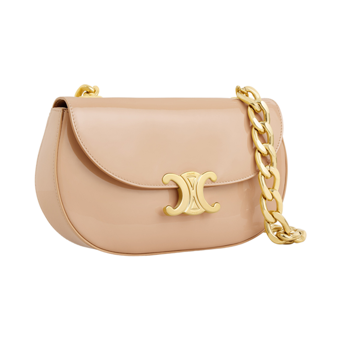 셀린느 체인 베사체 탈루라 페이턴트 카프스킨 오트 베이지(Celine Chain Besace Talulah in Patent Calfskin Oat Beige) - 2