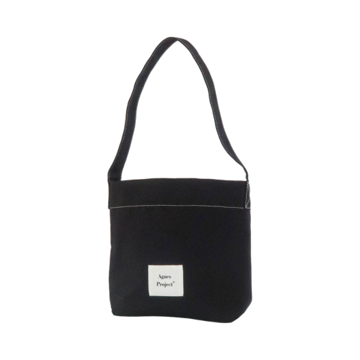 P00000CN_01 Agnes Project Peanut Tote Bag (Ver.2) Black