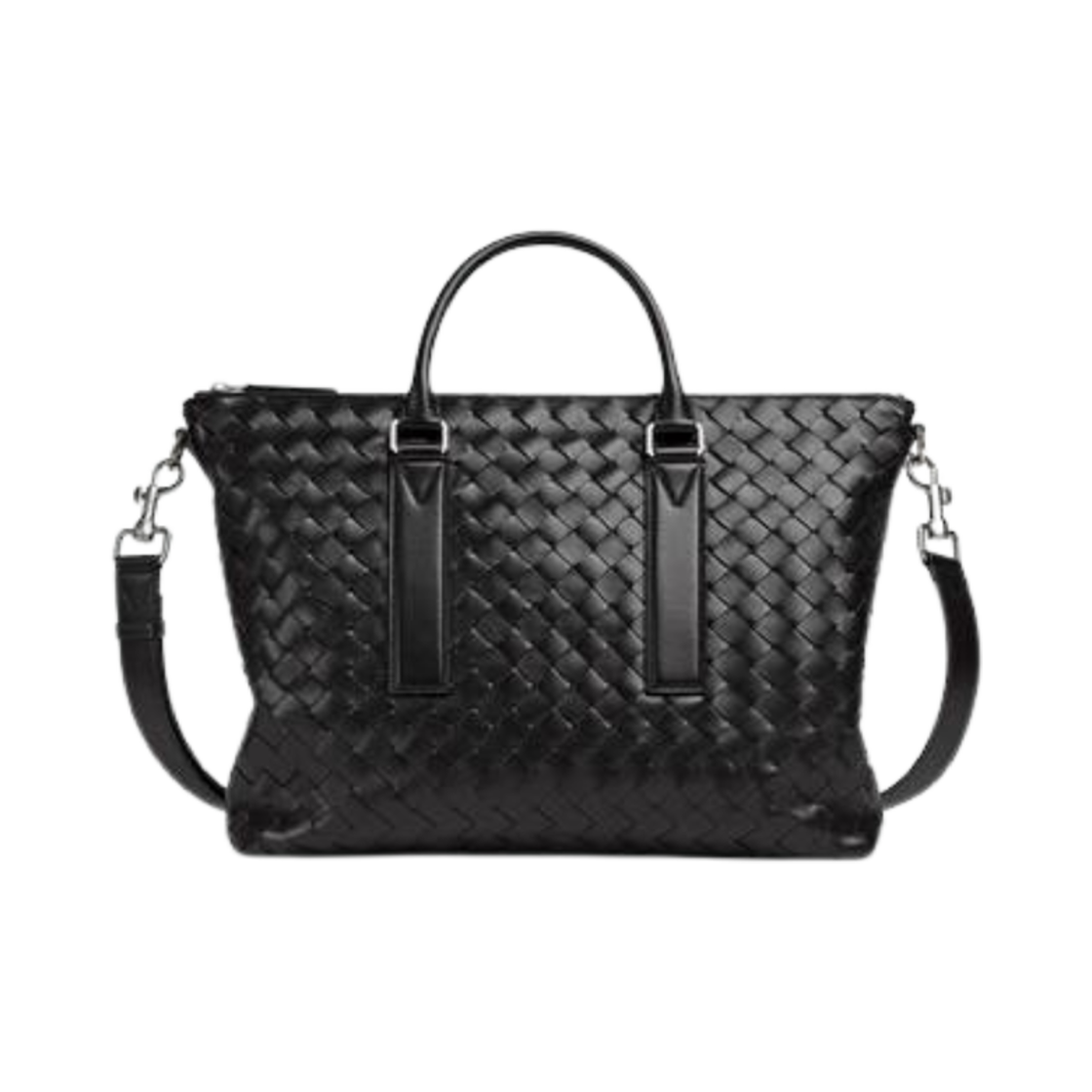 815784V2HL18803 Bottega Veneta Intrecciato Soft Briefcase Black