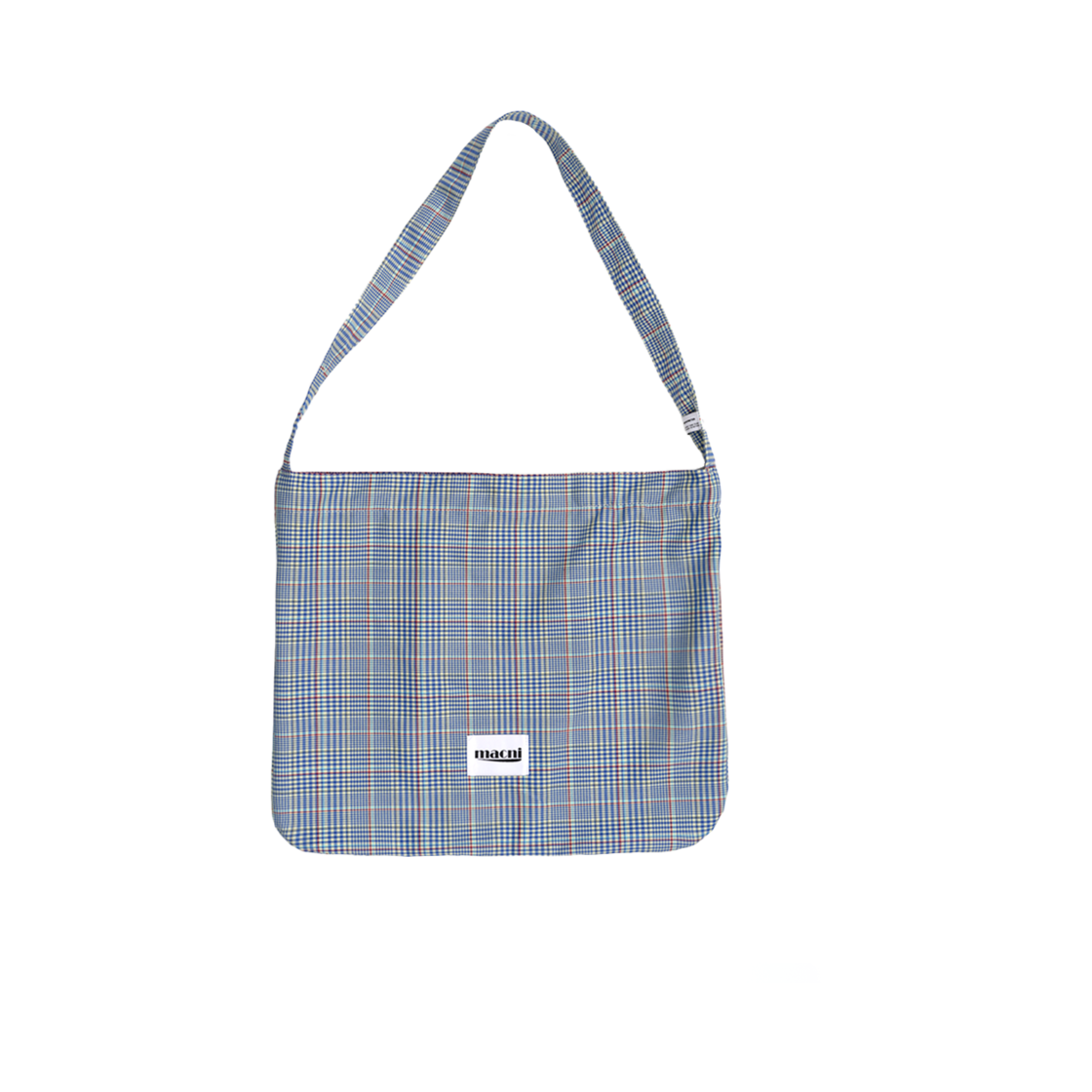 C255UBEC02LM0FR MACNI Checker Eco Cross Bag Lemon
