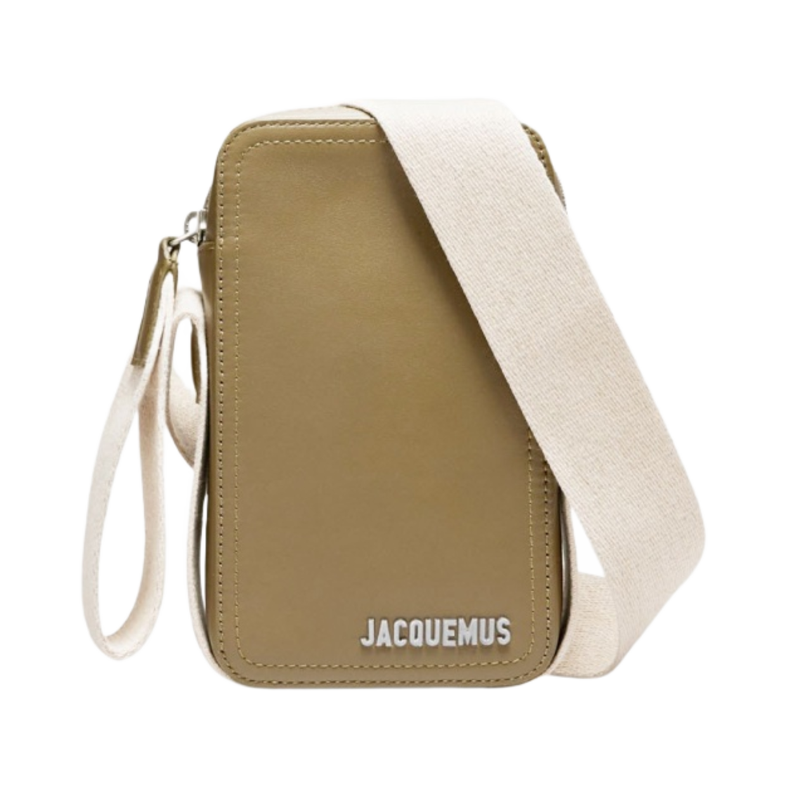 자크뮈스 르 쿠에르다 버티컬 그로그랭 크로스바디백 카키(Jacquemus Le Cuerda Vertical Grosgrain Crossbody Bag Khaki) - 1