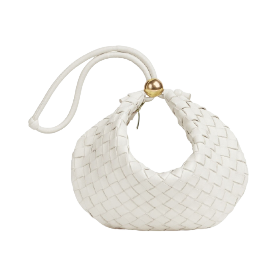 보테가 베네타 미디움 턴 파우치 화이트(Bottega Veneta Medium Turn Pouch White) - 1