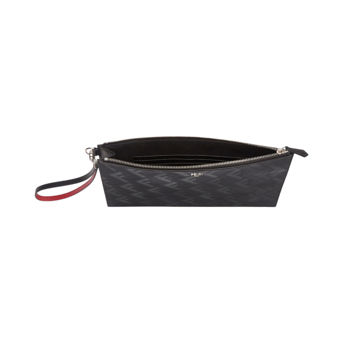 펜디 레더 FF 플랫 파우치 블랙(Fendi Leather FF Flat Pouch Black) - 3