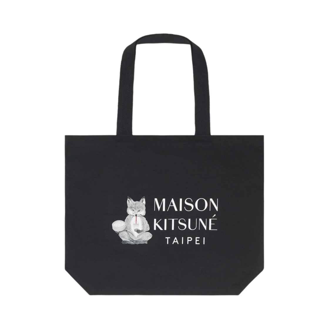메종 키츠네 타이페이 토트백 블랙(Maison Kitsune Taipei Tote Bag Black) - 1