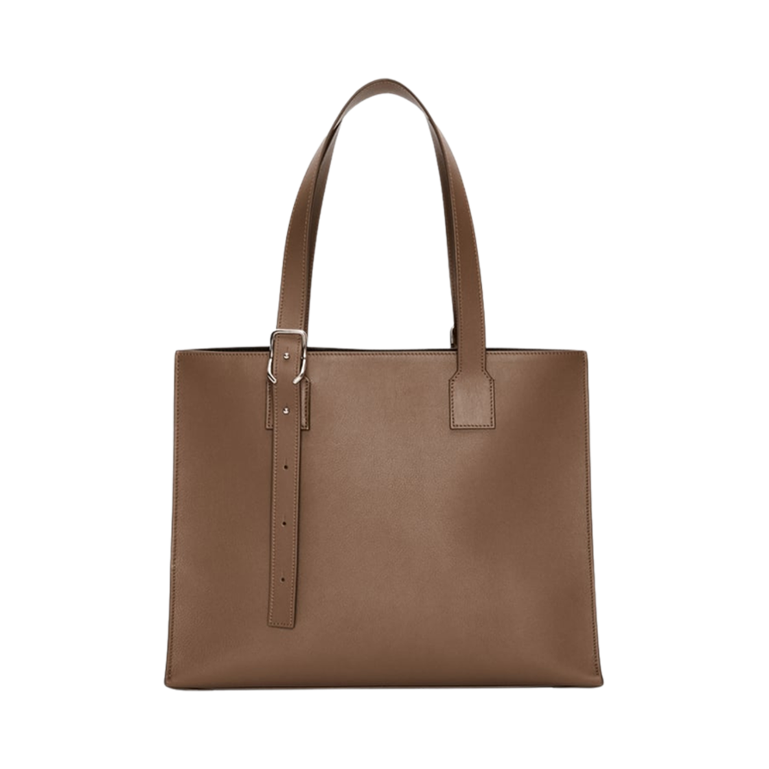 로에베 버클 호라이즌탈 토트 인 클래식 카프스킨 윈터 브라운(Loewe Buckle Horizontal Tote in Classic Calfskin Winter Brown) - 3