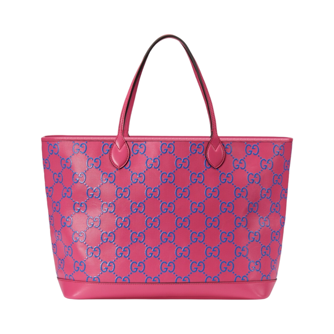 구찌 GG 엠보스 토트백 푸시아 블루(Gucci GG Embossed Tote Bag Fuchsia Blue) - 1