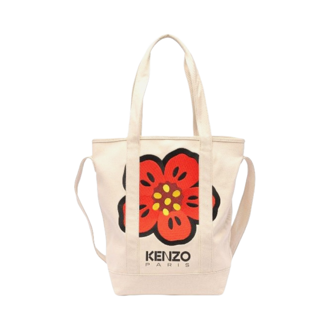FD65SA901F34-03 Kenzo Boke Flower Tote Bag Ecru