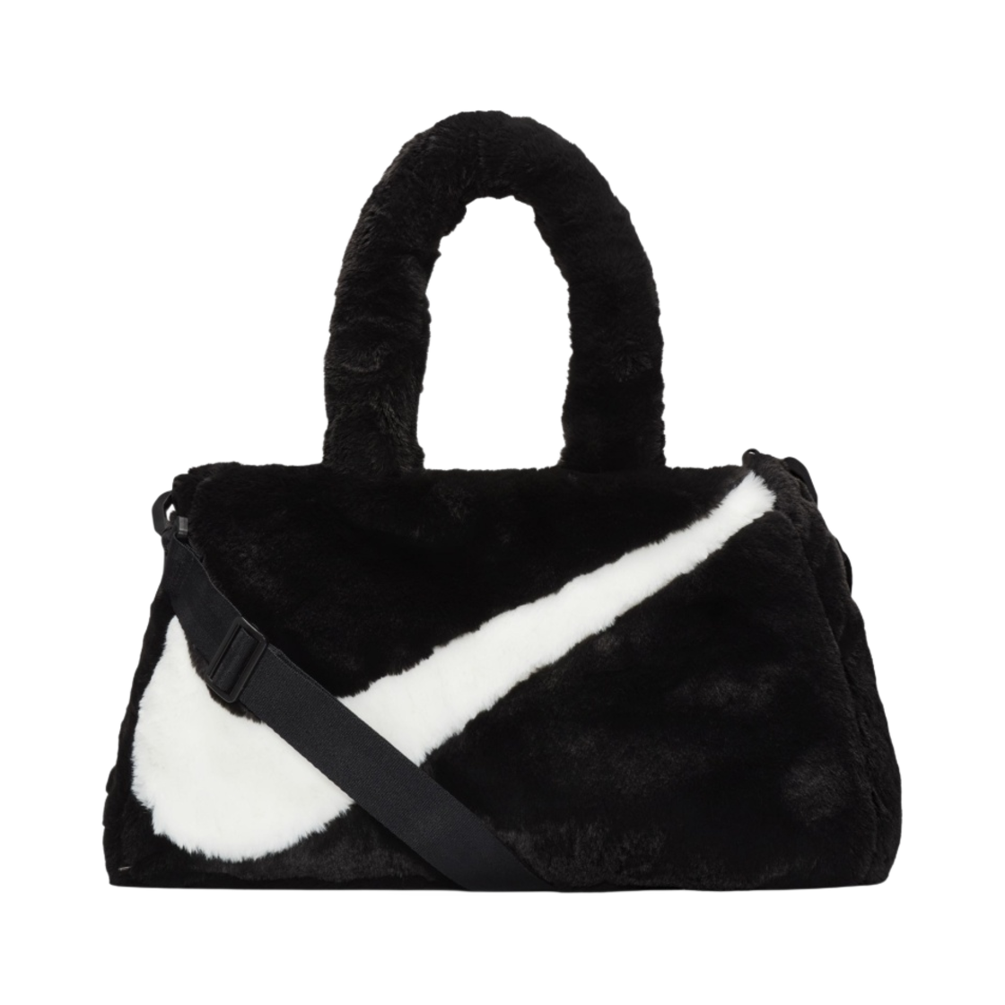 나이키 NSW 포우 퍼 토트백 블랙(Nike NSW Faux Fur Tote Bag Black)
