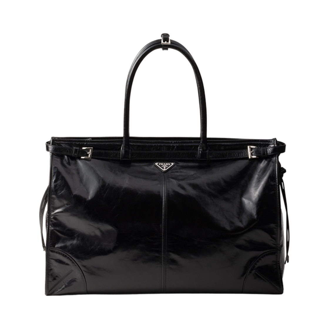 프라다 레더 토트백 블랙(Prada Leather Tote Bag Black)