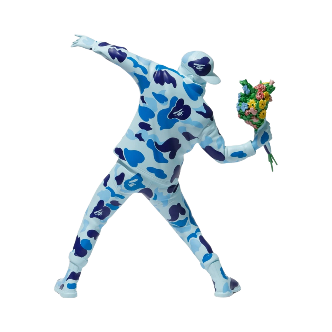 베이프 x 브랜달리즘 플라워 봄버 블루(BAPE x Brandalism Flower Bomber Blue) - 3