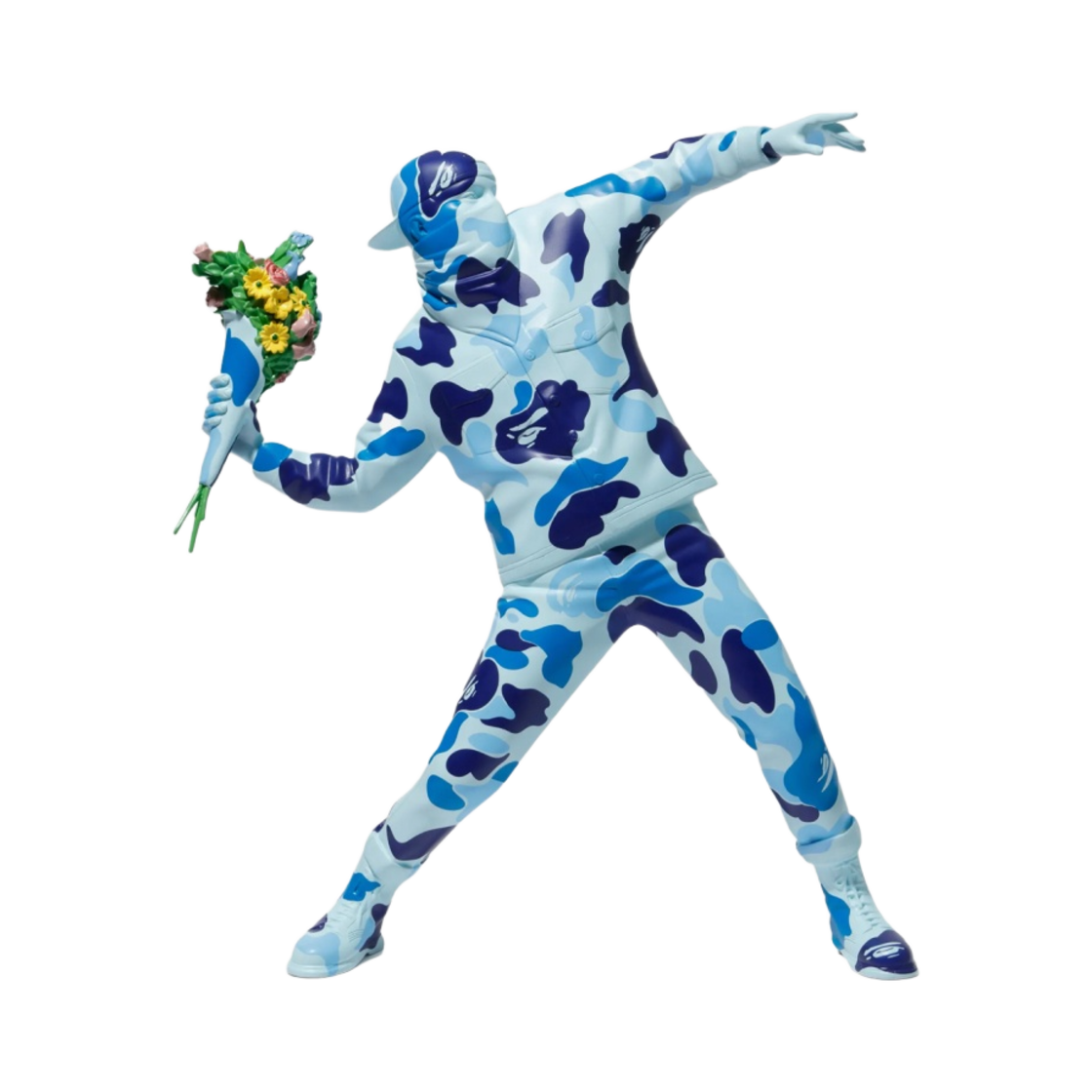 베이프 x 브랜달리즘 플라워 봄버 블루(BAPE x Brandalism Flower Bomber Blue) - 1