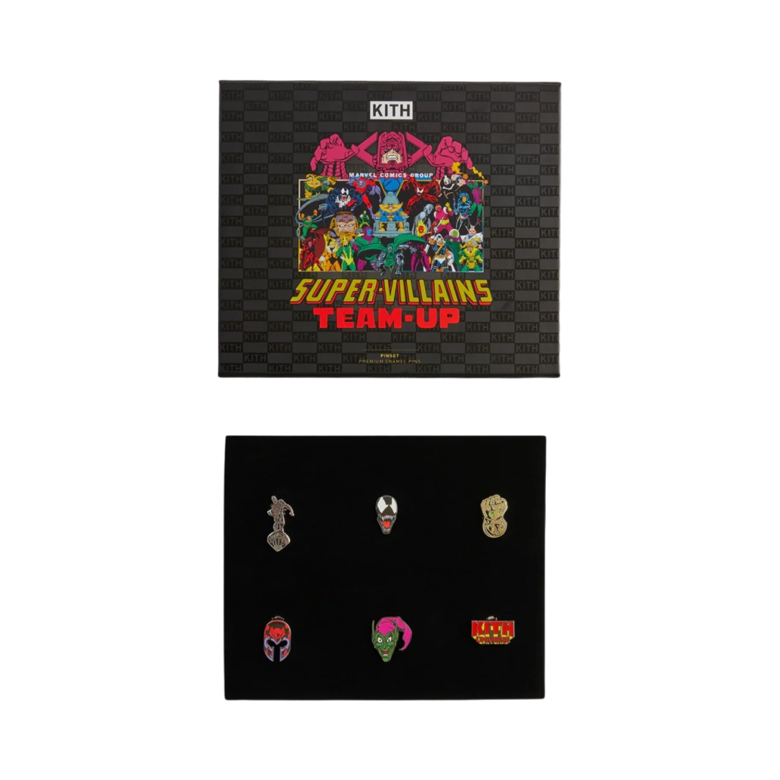 키스 x 마블 슈퍼 빌런 핀 멀티컬러 (6개 세트)(Kith x Marvel Super Villain Pin Multicolor (Set of 6)) - 1