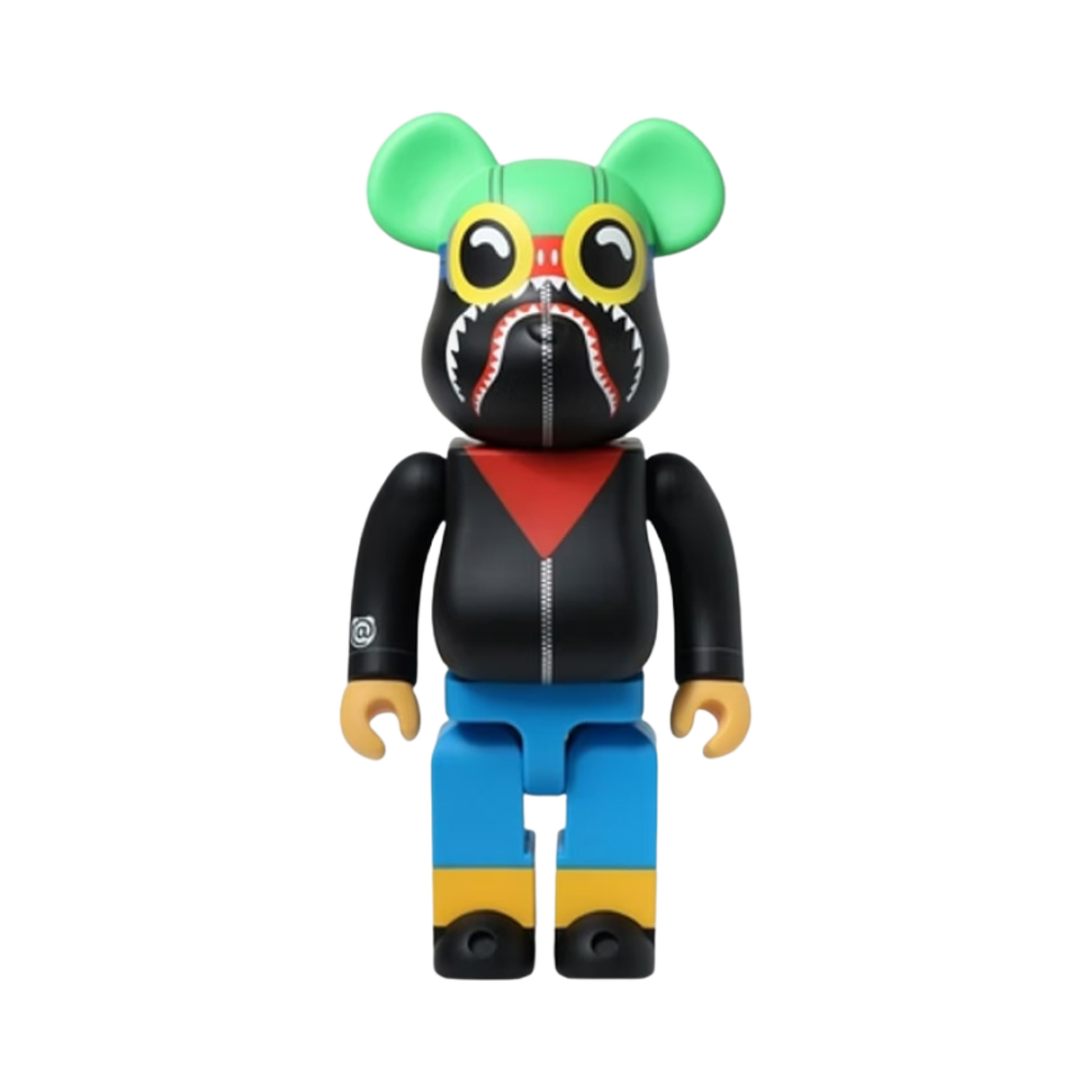 베어브릭 x 베이프 x 히브루 브랜틀리 플라이보이 샤크 400%(Bearbrick x BAPE x Hebru Brantley Flyboy Shark 400%) - 1
