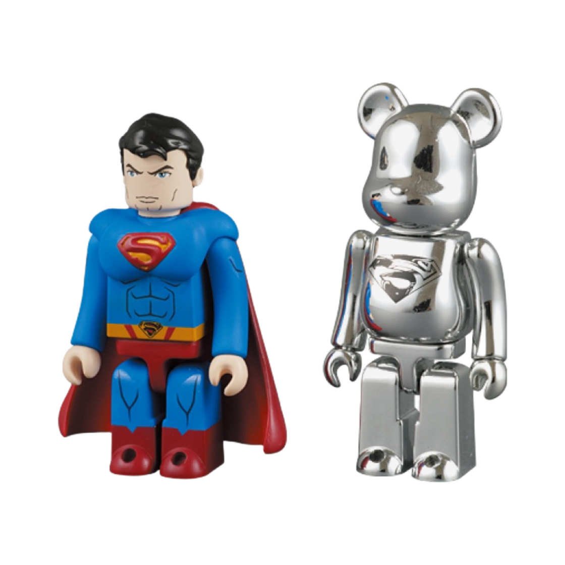 베어브릭 슈퍼맨 큐브릭 & 맨 오브 스틸 베어브릭 100% & 100% 세트(Bearbrick Superman Kubrick ＆ Man of Steel Bearbrick 100% & 100% Set) - 1
