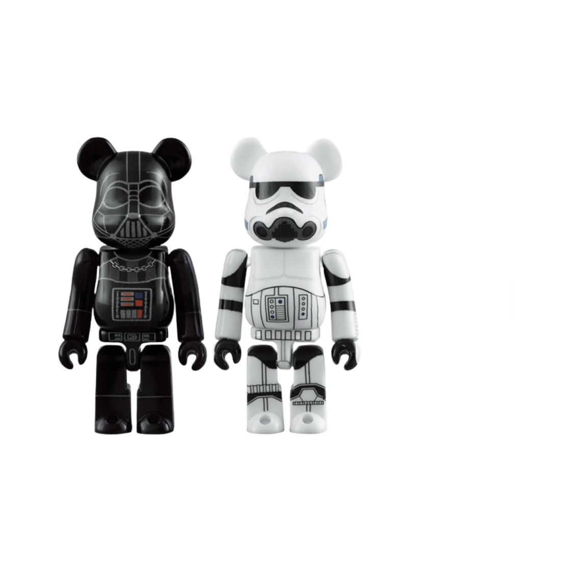 베어브릭 스타워즈 다스 베이더 & 스톰트루퍼 2 팩 100% 2009(Bearbrick Star Wars Darth Vader & Stormtrooper 2 Pack 100% 2009) - 1