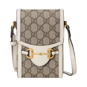 Gucci Horsebit 1955 Mini Bag Beige Ebony