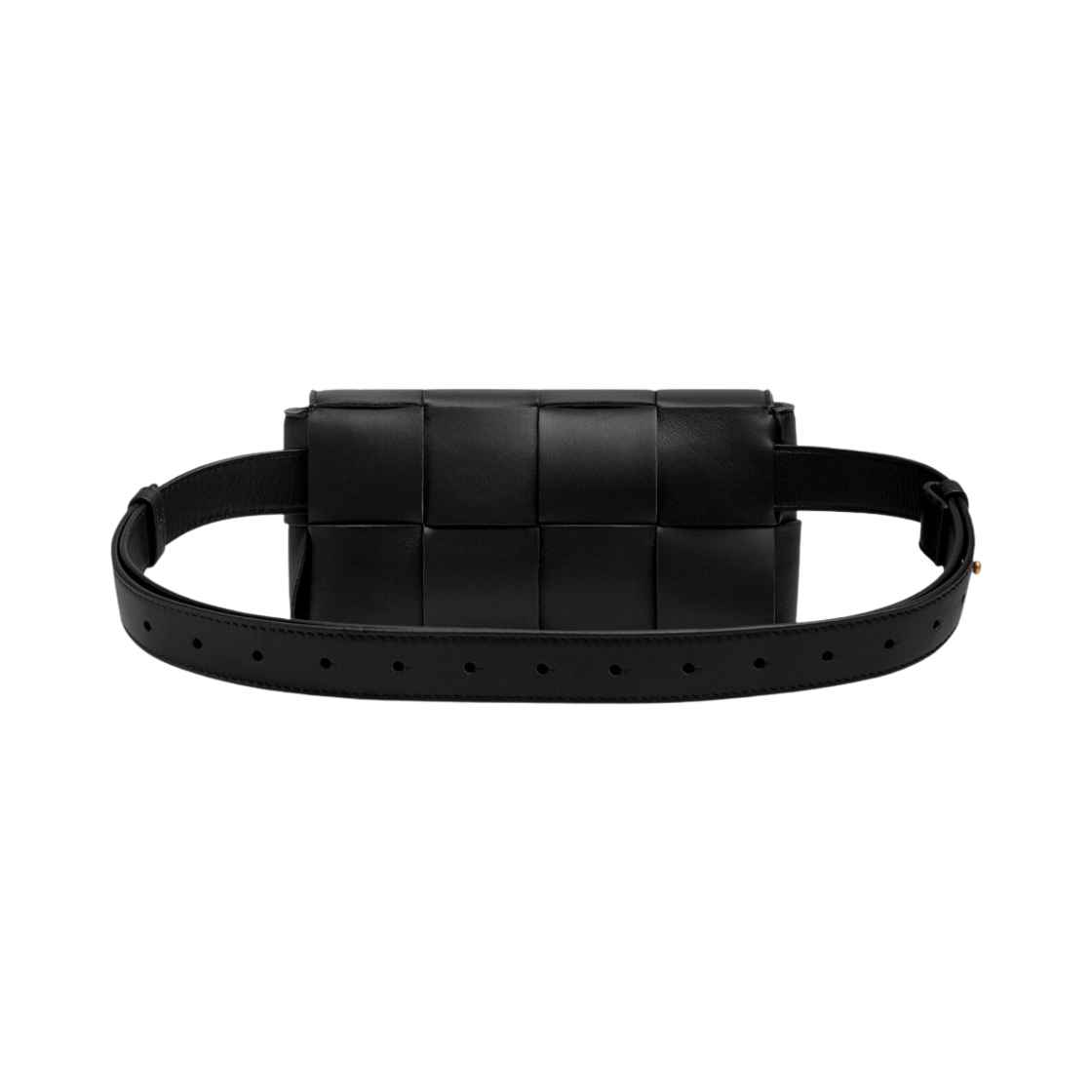 보테가 베네타 미니 램스킨 레더 벨트 카세트백 블랙(Bottega Veneta Mini Lambskin Leather Belt Cassette Black) - 4